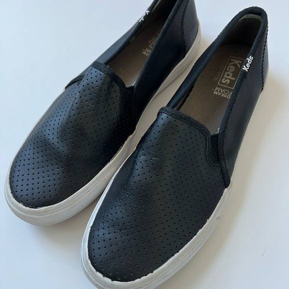 Keds Black Perforated Slip-Ons - Picture 4 of 5
